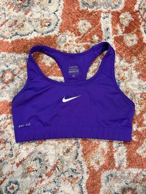 Nike Purple Dri-FIT Racerback Sports Bra